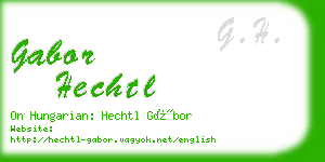 gabor hechtl business card